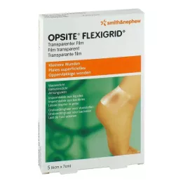 OPSITE Flexigrid transzp. sebkötöző 6x7 cm steril, 5 db