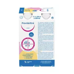PROVIDE xtra inni narancssárga anana ivó palackot, 4x200 ml