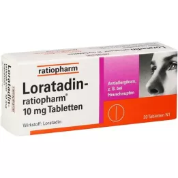Loratadin-ratiopharm 10 mg tabletták, 20 db