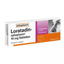 LORATADIN-ratiopharm 10 mg tabletta, 20 db