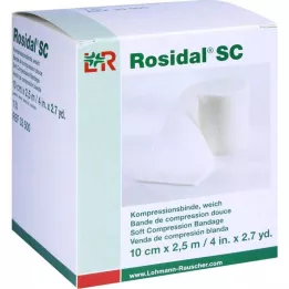 ROSIDAL SC Kompressziós kötszer puha 10 cmx2,5 m, 1 db