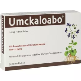 UMCKALOABO 20 mg film -bevonatú tabletta, 30 db