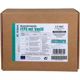 MUNDSCHUTZ FFP3 szeleppel, 10 db