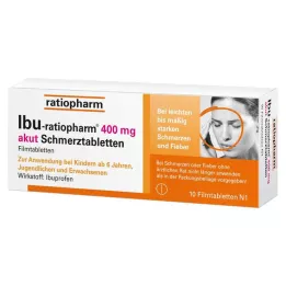 IBU-RATIOPHARM 400 mg-os akut fájdalom tabletta, filmtabletta, 10 db