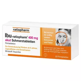 IBU-RATIOPHARM 400 mg-os akut fájdalom tabletta, filmtabletta, 20 db