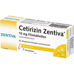 CETIRIZIN Zentiva 10 mg film -bevonatú tabletták, 7 db