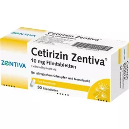 CETIRIZIN Zentiva 10 mg film -bevonatú tabletták, 50 db