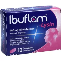 IBUFLAM-Lysin 400 mg film -bevonatú tabletták, 12 db