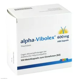 ALPHA VIBOLEX 600 mg-os HRK lágy kapszula, 100 db
