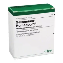 GELSEMIUM HOMACCORD Ampoules, 10 db