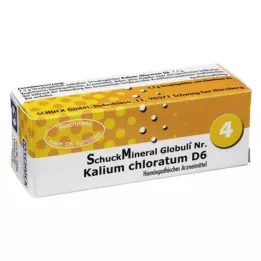 SCHUCKMINERAL Globuli 4 kálium chloratum D6, 7,5 g