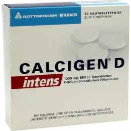Calcimen D Intens 1000 mg / 880 I. E. Rágótabletta, 20 db