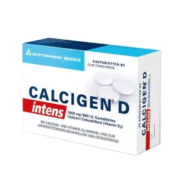CALCIGEN D intens 1000 mg/880 I.E. rágótabletta, 120 db