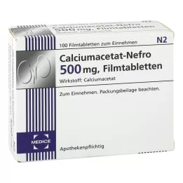 CALCIUMACETAT NEFRO 500 mg film -bevonatú tabletta, 100 ST