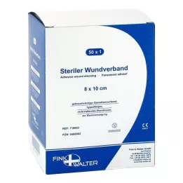 WUNDVERBAND steril 8x10 cm, 50 db