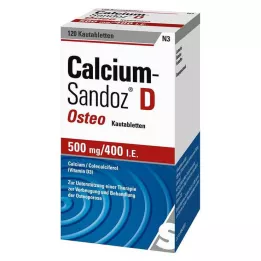 CALCIUM SANDOZ D Osteo 500 mg/400 I.E. rágótabletta, 120 db