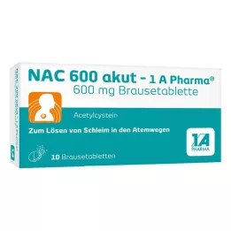 NAC 600 akut-1A Pharma pezsgőtabletta, 10 db