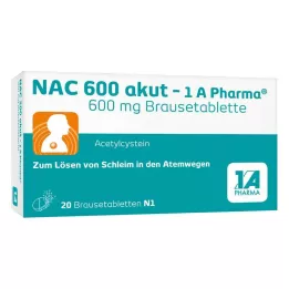 NAC 600 akut-1A Pharma pezsgőtabletta, 20 db