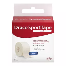 DRACO TAPEVERBAND 3,8 cmx10 m fehér, 1 db