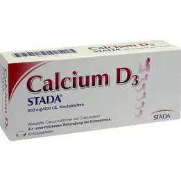 CALCIUM D3 STADA 600 mg/400, azaz rágó tabletták, 50 db