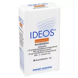 IDEOS 500 mg/400 NE rágótabletta, 30 db