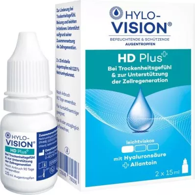 HYLO-VISION HD plusz szemcseppek, 2x15 ml