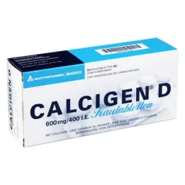 CALCIGEN D 600 mg/400 I.E. rágótabletta, 50 db