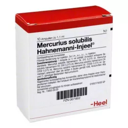 MERCURIUS SOLUBILIS INJEEL Hahnemanni Ampoules, 10 db