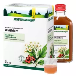 WEISSDORN SAFT Schönenberger gyógynövénylevek, 3X200 ml