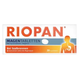 RIOPAN Gyomortabletta Rágótabletta, 20 db