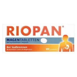RIOPAN Gyomortabletta Rágótabletta, 100 db