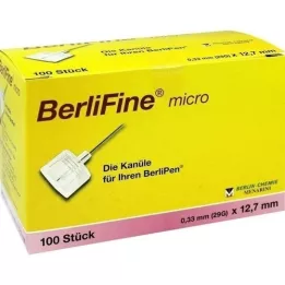 BERLIFINE MICRO CANNULA 0,33x12,7 mm, 100 db