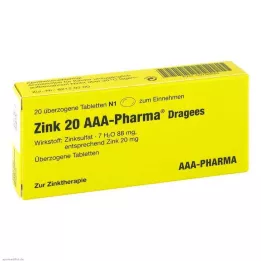 ZINK 20 AAA-Pharma Dragees, 20 db