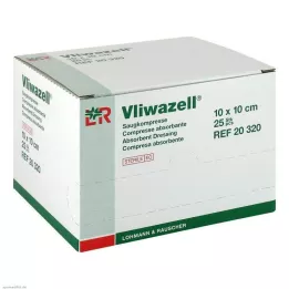 VLIWAZELL Nedvszívó borogatás steril 10x10 cm, 25 db
