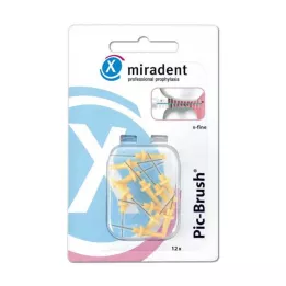 MIRADENT Interd.Pic-Brush cserekefe x-fine sárga, 12 db