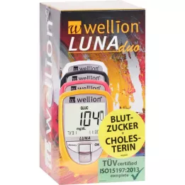 WELLION Lunaduo BZ-Messg.set mg/dl sárga, 1 db