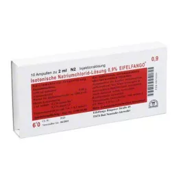 ISOTONISCHE NaCl oldat 0,9% Eifelfango Inj.-Lsg., 10X2 ml