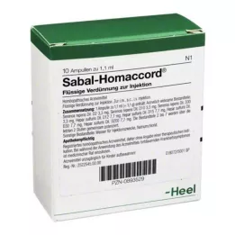 SABAL HOMACCORD Ampoules, 10 db