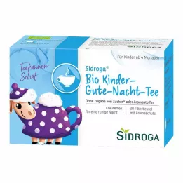 SIDROGA Organic Gyermek Goodnight Tea Filter tasakok, 20X1,5 g