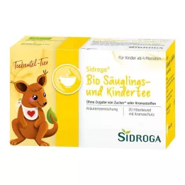 SIDROGA Bio csecsemő- és gyermekteafiltertasakok, 20X1,3 g