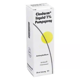 CLODERM Folyékony 1%-os pumpás spray, 30 ml