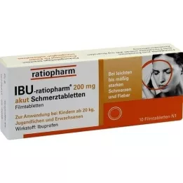 IBU-RATIOPHARM 200 mg Acute Painbl.Filmtambl., 10 db