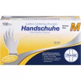 HANDSCHUHE Eldobható latex pormentes M, 100 db