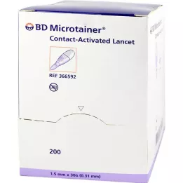 BD MICROTAINER Lanzette Lila 30 g 1,5 mm, 200 db