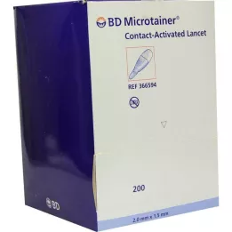 BD MICROTAINER Lanzette Blue 1,5x2 mm, 200 db