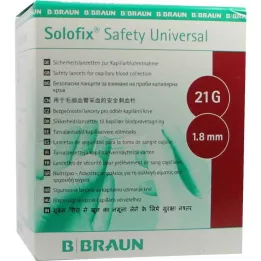 SOLOFIX Safety Univers.lanzet.21 g 1,8 mm Stich., 200 db