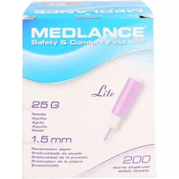 MEDLANCE Plus Lite Security Lancets 25 g, 200 db