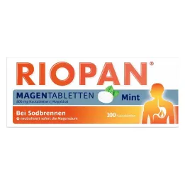 RIOPAN Magen Tabletten Mint 800 mg rágótabletta, 100 db