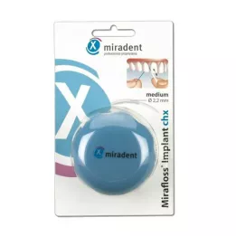Miradent Mirafloss implantátum CHX Medium türkiz, 50x15 cm