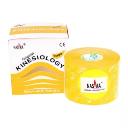 NASARA Kinesiotape 5 cmx5 m sárga, 1 db